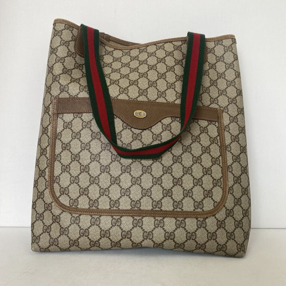 Gucci Tote Bag Gucci GG Supreme Canvas Sherry